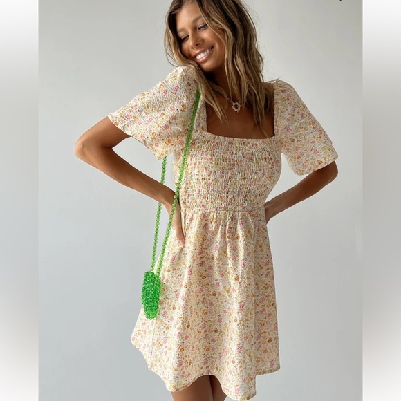 Princess Polly Floral Mini Dress Size 4 NEW - Picture 3 of 6